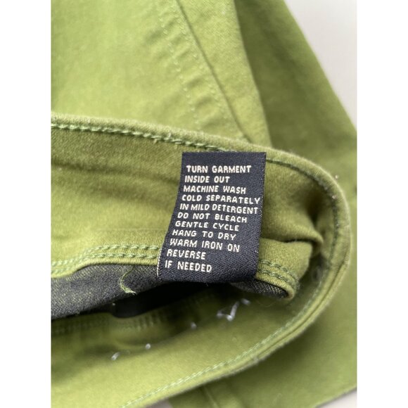 DG2 by Diane Gilman Jean Size 2 Virtual Stretch Denim Straight Leg Pull On Pesto - Picture 7 of 10